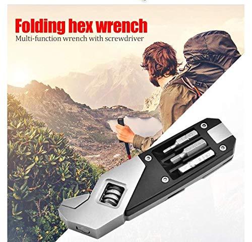 Ymhtd Multifunctional Mini Combination Tool Adjustable Portable Wrench Set Creative Flat Screwdriver/Phillips Screwdriver All In One And Durable Tool Sheath #TOP6