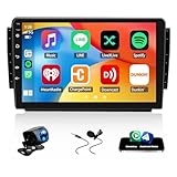 Urhause 25,4 cm Autoradio Autoradio Car-Play GPS Navi kompatibel für P-eugeot 208 2008 2012-2018 Android 13