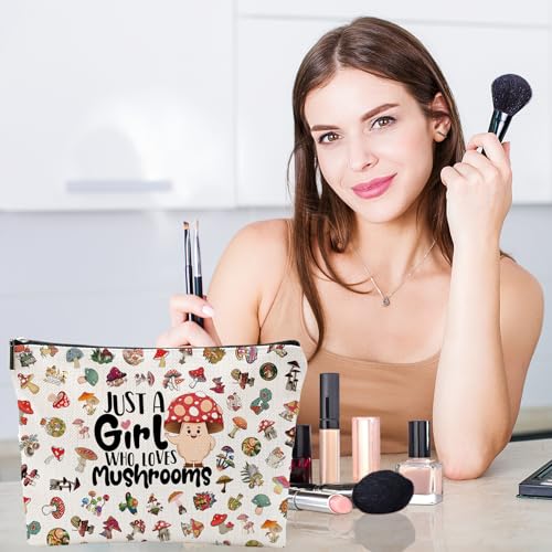 Mushroom Gifts, Mushroom Makeup Bag, Mushroom Stuff, Mushroom Themed Gifts, Mushroom Gifts for Women Teen Sister Friend Birthday Gifts for Mushroom Lovers3