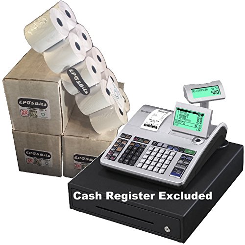 Rouleaux caisse enregistreuse Casio SE-S400 bobine papier thermique SES400 pack de 60