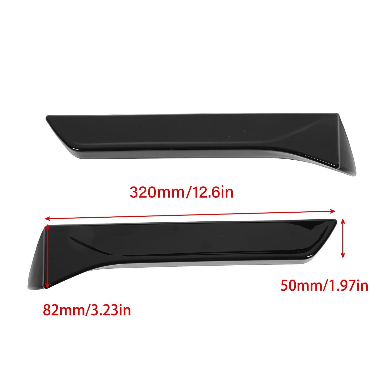 Garnitures Extérieures D'aile De Lunette Arrière Pour Seat Leon 5F Mk3/MK3.5 (2013-2021) - Lot De 2 Pièces