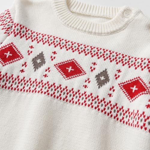 Image of Toddler Kids Boys Sweater set 2 Piece Outfit Christmas Knit Pullover Tops Sweatshirt and Sweatpants