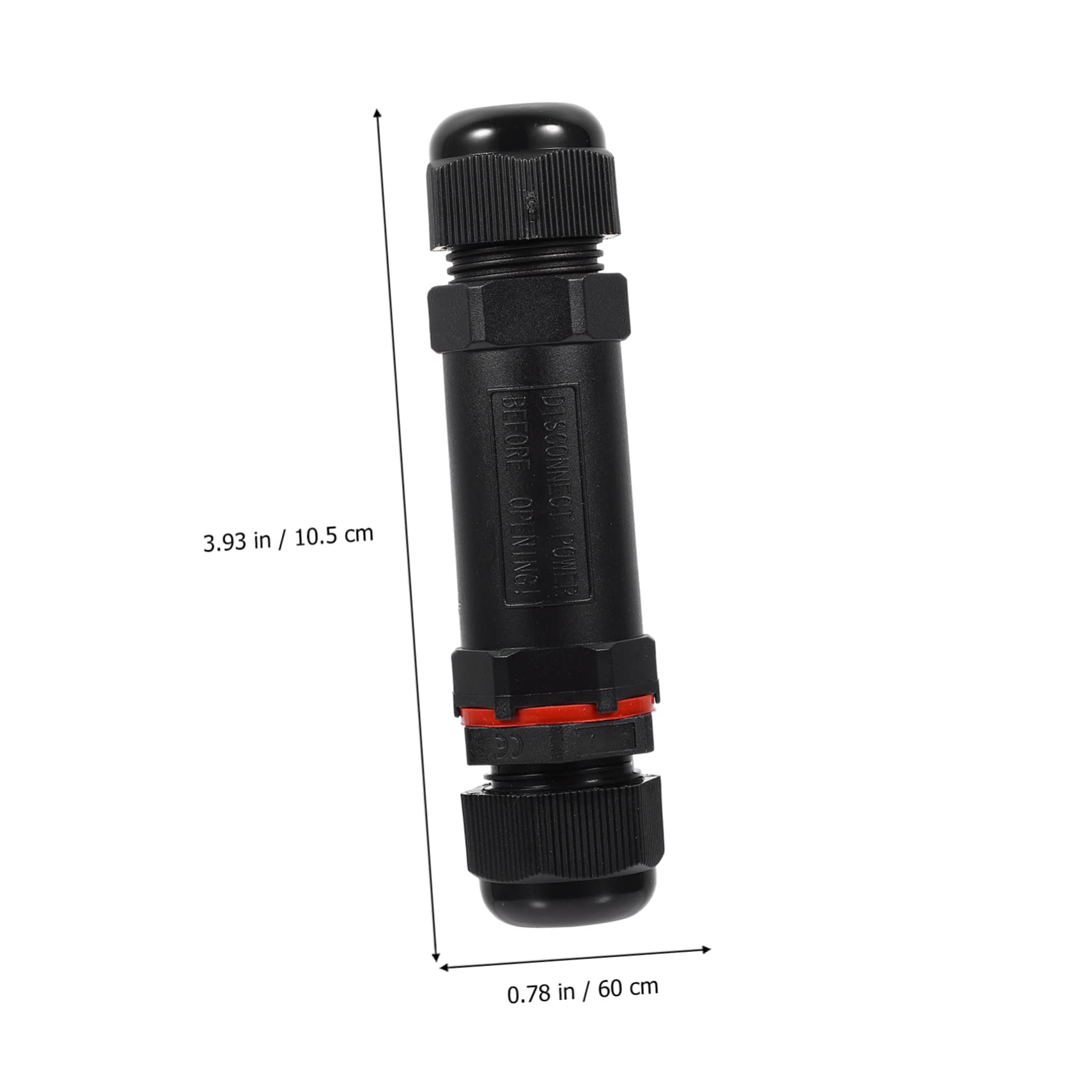 iplusmile 3 Juegos Conector Empalme De Alambre Prensaestopas Wire Connector Empalmes Cables Electricos Estancos Manguito De Conexión Adaptador De Cable Nylon Black 4 Uds * 3