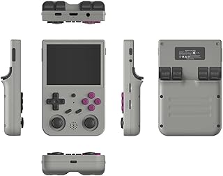 FOOMER RG353VS Handheld Game Console 3.5-Inch 16G+256G Hand-held Gaming Device Built-in 34000+ Games (Grey)