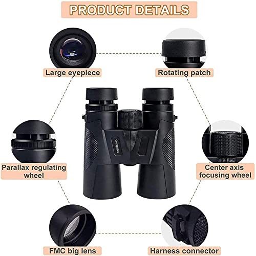 Binoculares para adultos 12x42 impermeables con lente HD miniatura 2