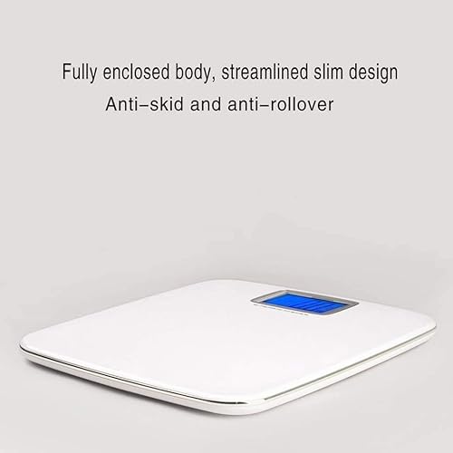 Miniatura 4 de Báscula de baño, báscula digital de baño de alta precisión, mide un peso de hasta 330 libras, LCD retroiluminado fácil de leer