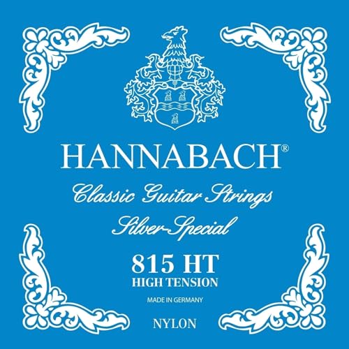 Hannabach Cuerdas para Guitarra Clásica Serie 815, Tensión Alta,