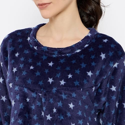 Image of CAMEY Women's Printed Nightgown, Long Sleeves, Nighty