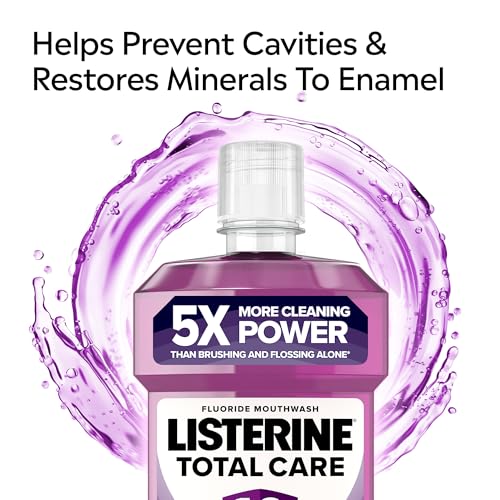 Listerine Total Care Antibacterial Mouthwash (1000ml), Caring and Cleansing Mouthwash with 10-in-1 Benefits, Clean Mint-Flavoured Mouthwash to Freshen Breath - Image 4