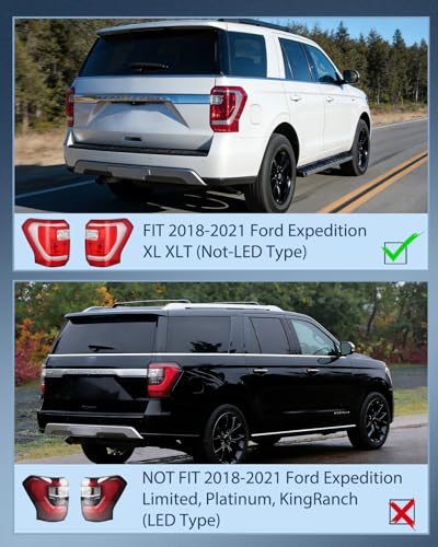 Image of Nilight Taillight Assembly for 2018 2019 2020 2021 Ford Expedition XL XLT