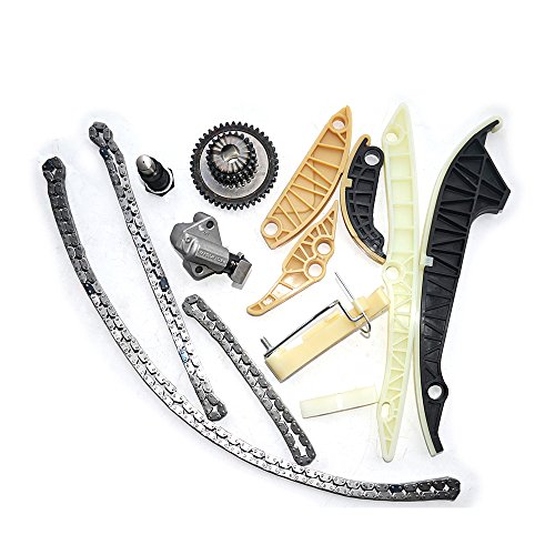 Flynsu Steuerkettensatz mit Zahnrad Kompatibel mit 1.8 2.0 TSI TFSI CDAA BZB CBFA CAWA CDN 06H109469AF 06H109469AD