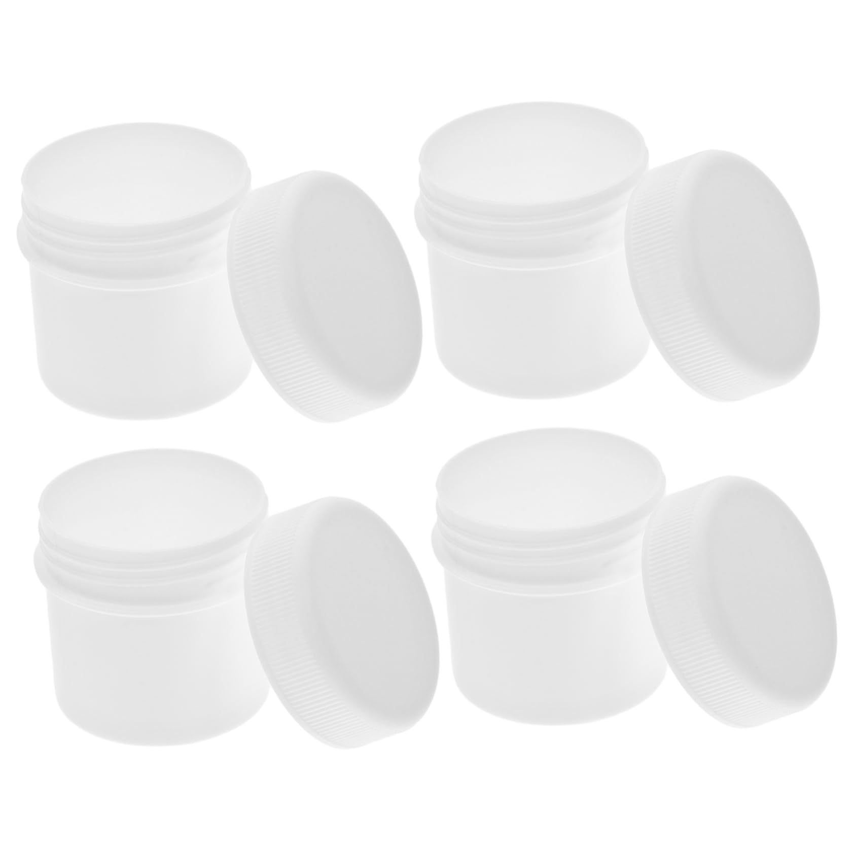 Housoutil 6pcs Plastic Paint Storage Buckets with Airtight Lids, 30ml Hdpe Multipurpose Containers for Paint, Ink and Paste, Portable for Workshop Use
