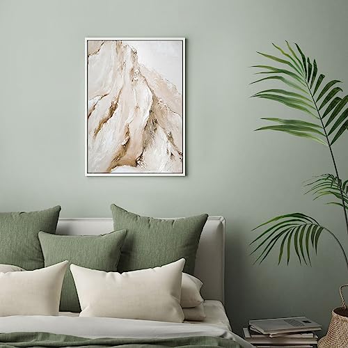 Image of Floater Frame for 5x7 Canvas Paintings with 0.6-0.9 inch Deep,White