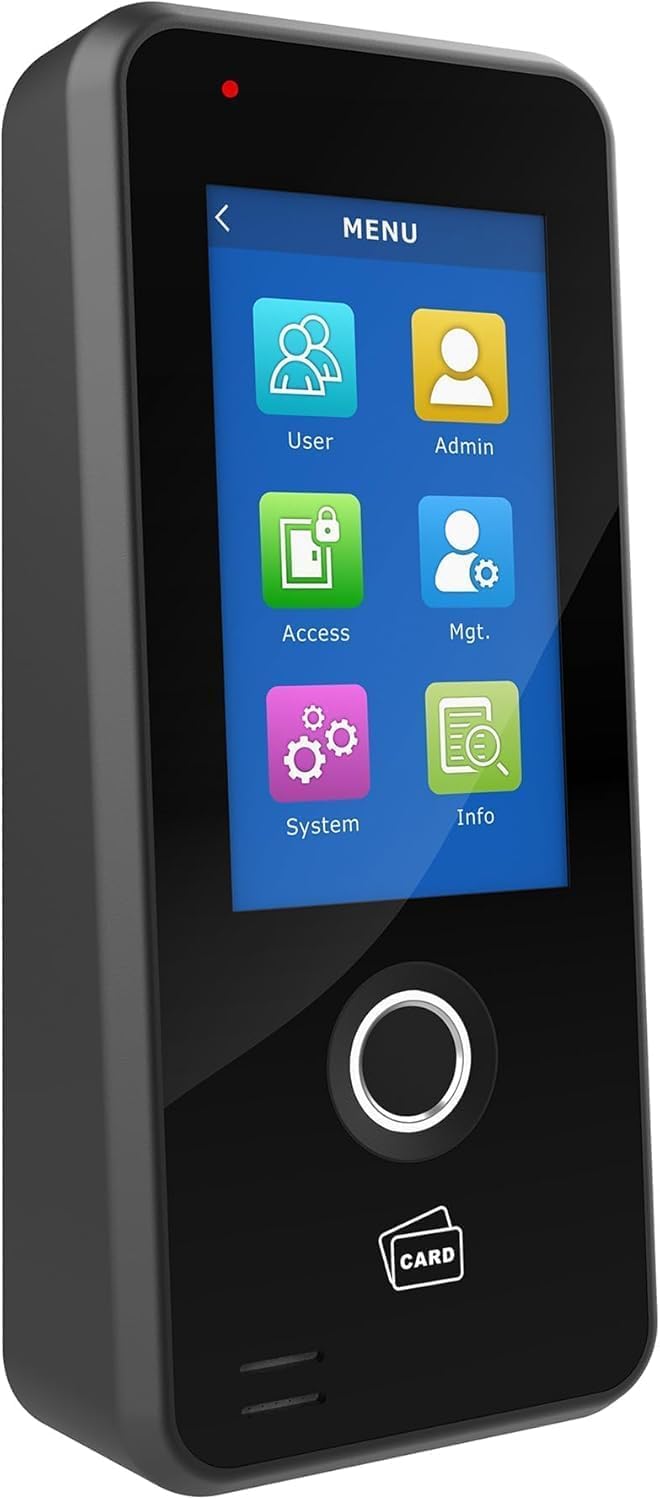 UHPPOTE Fingerprint Door Access Control System Keypad Terminal w/ 4.3-inch Touch Screen Support Tuya App, Black - Image 3