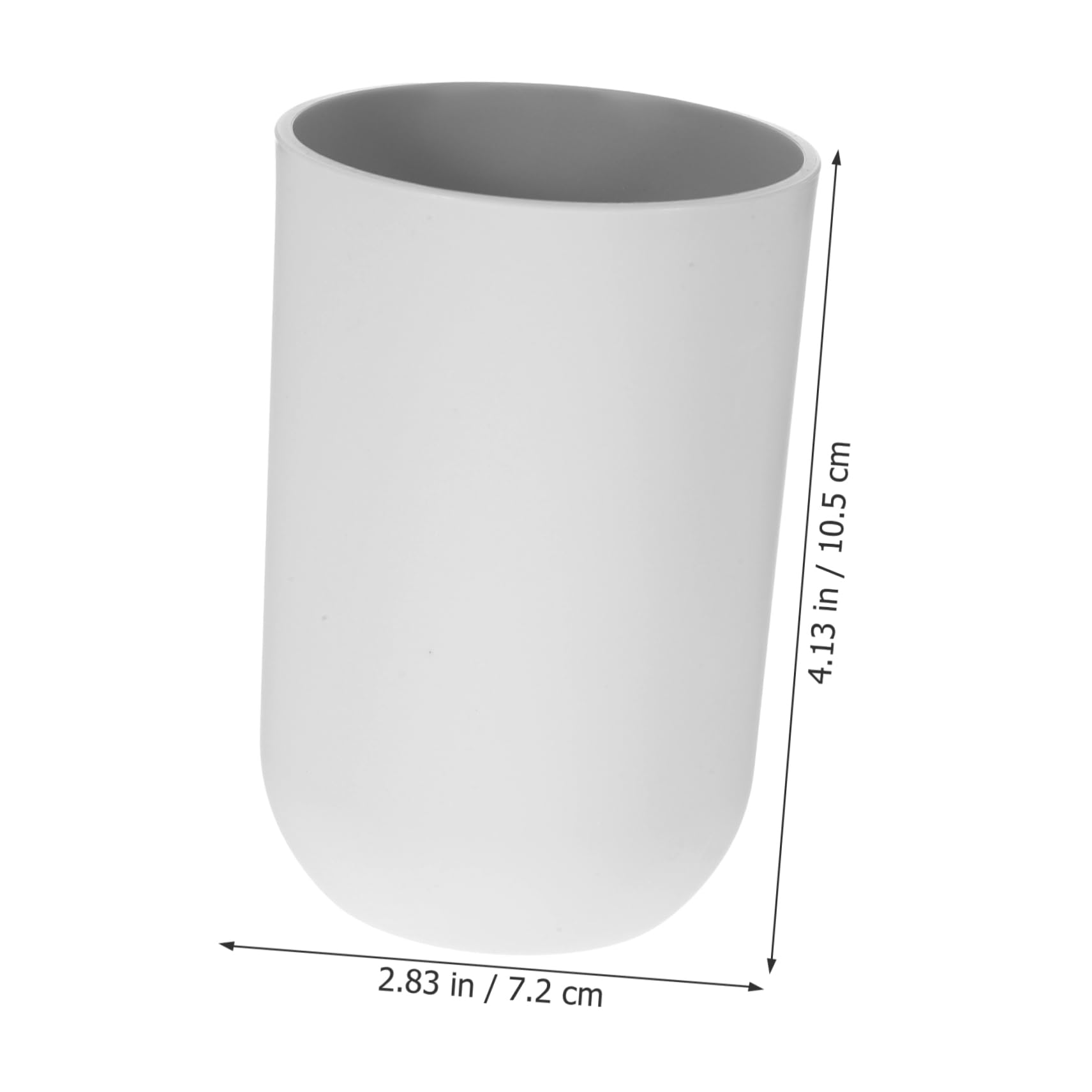 WOONEKY 5 Set I Tazza per Collutorio Set di Spazzolini da Denti per Spazzolatura Contenitore per Viaggio Adatto per Forniture per Il Bagno 2 Pezzi * 5