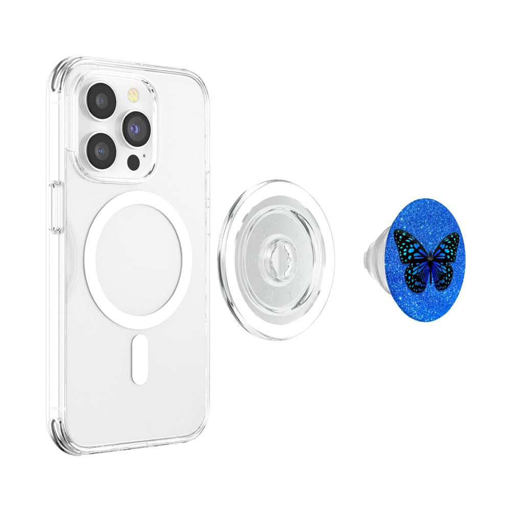 Butterfly Pea Blue カードホルダー PopSockets Amazon.com: PopSockets Phone Wallet with Expanding Grip and