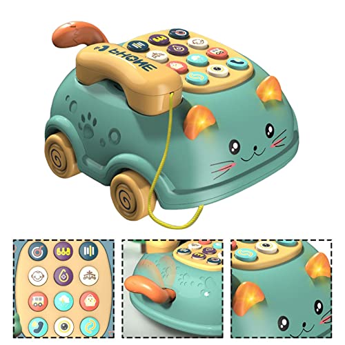 Brinquedo de telefone musical para crianças | Presente de Brinquedo Musical Montessori de Gato de De