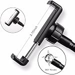 Sokani Lazy Bracket Cell Phone Holder with Selfie Ring Light for Live Stream,Flexible Long Arms Gooseneck Mount, Clamp with LED Selfie Light for Mobile iPhone 7,6/Plus,Samsung,HTC,Huawei