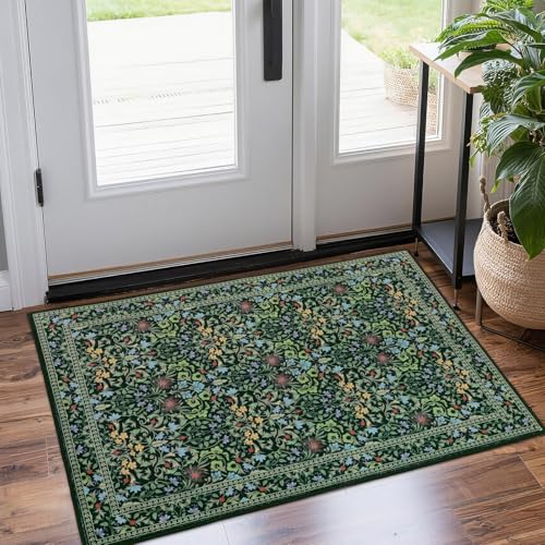 Tapete Lavable Verde Oscuro 2x3 Pies