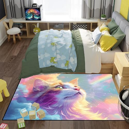 Hebdkpe HBK-RUG-06-LLT-432-80*120 Cat Rug - Cat Area Rug Cat Rug thumb #2