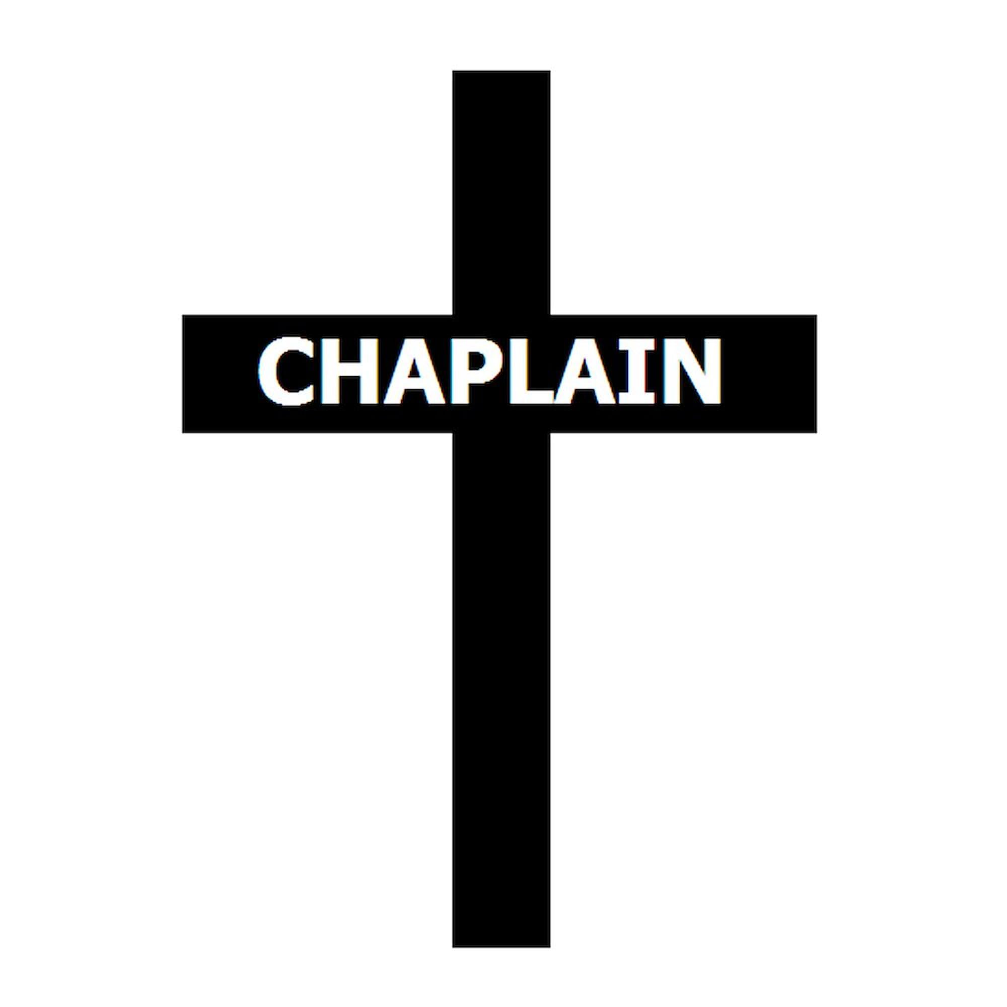CafePress Chaplain/Cross/Inlay Oval Car Bumper Sticker