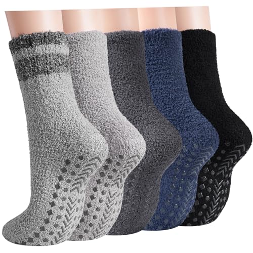 Caldodo Warme Kuschelsocken Stoppersocken Herren Damen mit...