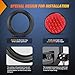Nilight 4Inch Round Trailer Tail Light 4PCS 24LED Red Stop Brake Turn Marker Lights w/Flush Mount Grommets Plugs IP67 Waterproof for 12V Truck Bus RV Camper ATV UTV