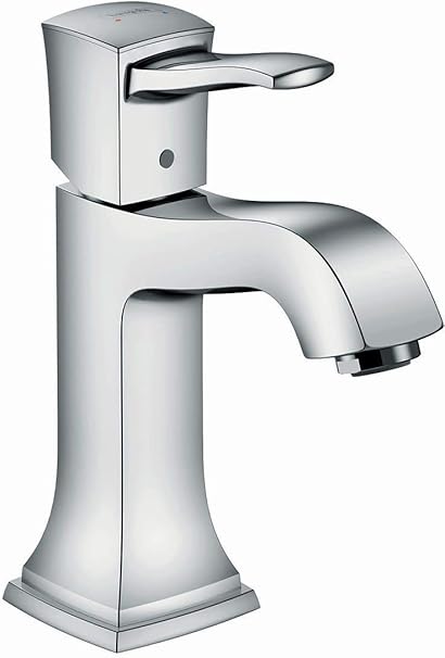 hansgrohe 31300001 Metropol Classic Single-Hole 110 with Pop-Up Drain, 1.2 GPM Bathroom Faucet, Chrome