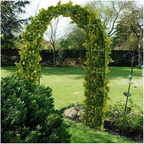 MantraRaj Metal Garden Arch Rose Plant Climbing Trellis Archway Climber Arched Frame Garden Arch Arbor For Climbing Plants & Roses Indoor Outdoor, Great for Backyard, Lawn, Patio, Courtyard