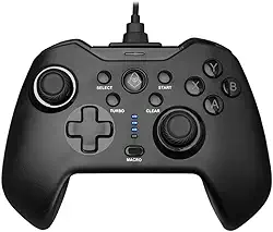 Controle Gamer Mancer RCW99 | PC/Switch / PS3 / Android | Turbo & Clear | Vibração Dupla | Preto | MCR-RCW99-W01