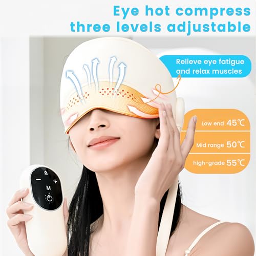 Hooded Head Massager, Eye Massager with Heat,Rechargeable Scalp Stress Relief Device for Headaches & Fatigue, Ideal for Relaxation, Great Gift for Mom Dad - Image 5