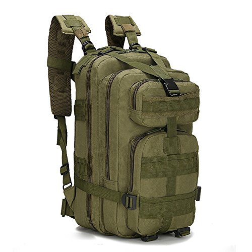 Greenpromise 30L Herren Damen Sporttasche Wandern Camping Tasche Reisen Trekking Tasche Military Tactical Rucksack, armee-grün