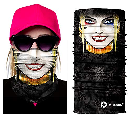 Image of Skull Face Mask Bandanas, Neck Gaiter, Headwear, Magic Scarf, Headband for dust Sun Wind