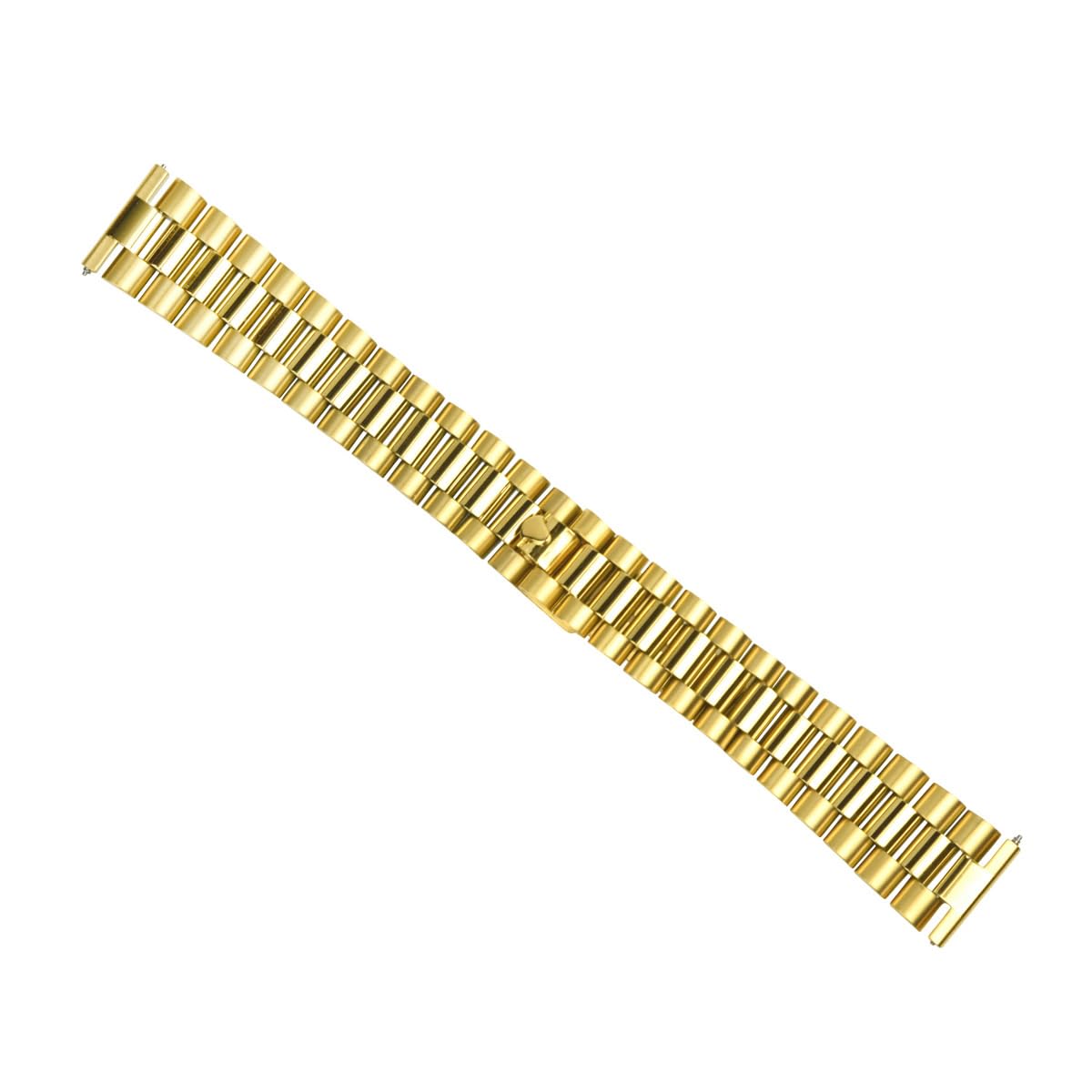 20mm President Watch Band Compatible With 36mm Rolex President, Datejust Gold Straight End
