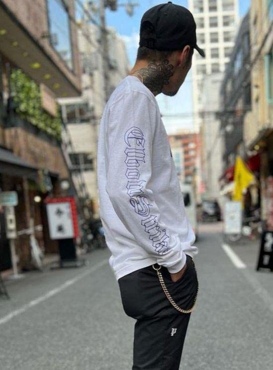 飯田将成着用 ブラックレーベル ロンT L スウェット クレストブリッジ