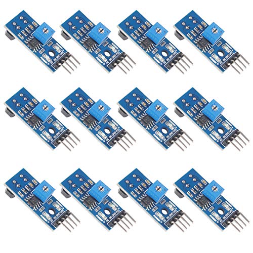 12 Stück TCRT5000 Reflektierende IR Lichtschranke Optisch Sensor Modul Modul kompatibel mit Arduino und Raspberry Pi