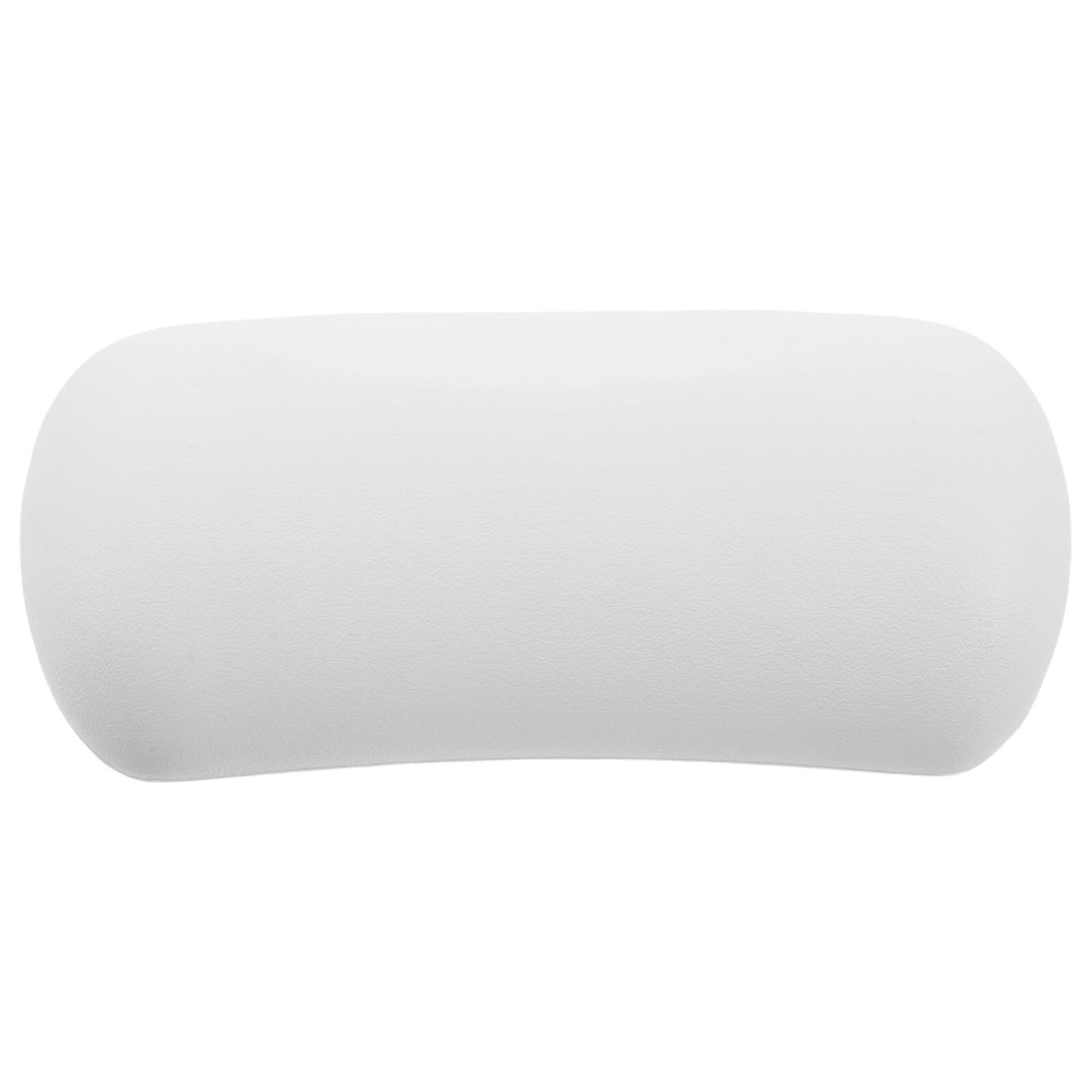 Cuscino da Vasca da Bagno in Silicone con Ventose, Bianco | Supporto Testa Stabile, Leggero e Confortevole, per Spa e Viaggio, Pu e Silicone