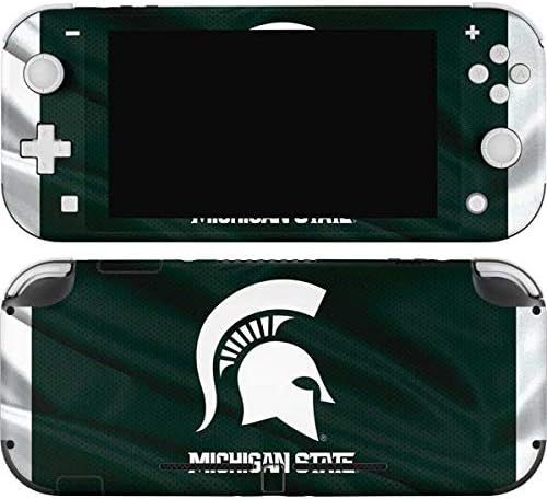 Skinit Decal Gaming Skin Compatible with Nintendo Switch Lite - Officially Licensed Michigan State University Away Grey Jersey Design