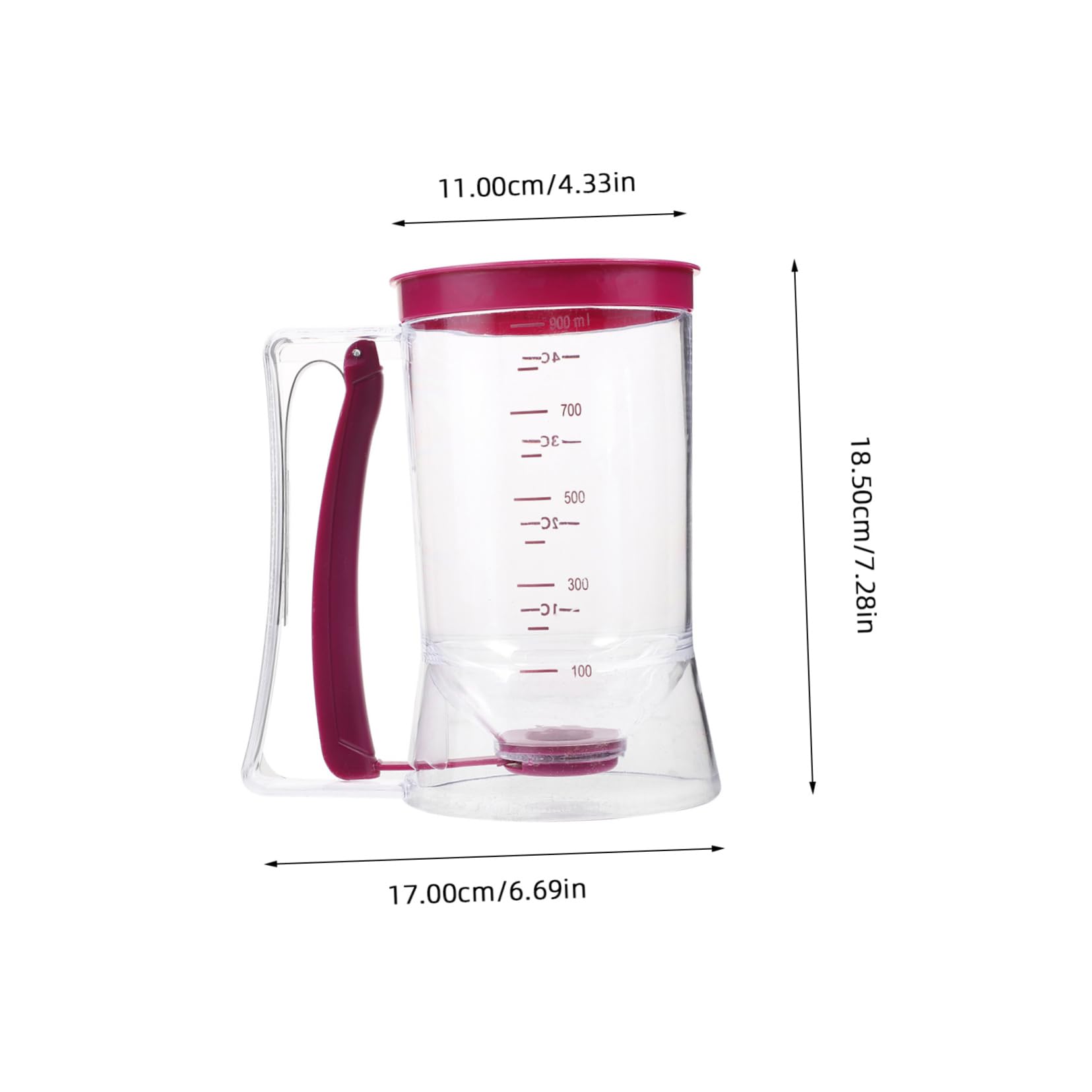 FELTECHELECTR Cupcake Dispenser with Redesigned Pulley Handle for Easy Pouring of Muffin Mix Baking Tool for Mess Cooking and Safe Use