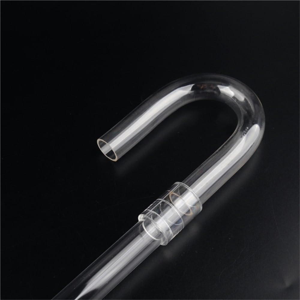 Clear Rigid Acrylic Pipe, U Shap Acrylic Pipe Fittings, Elbow Connector for Aquarium Fish Tank U Air Tube Plastic Fittings 1pc(25mm)