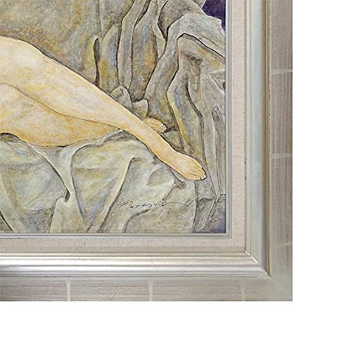Amazon.co.jp: 服部和三郎『ヴィーナスとラ・セーヌ』油彩画 人物画 