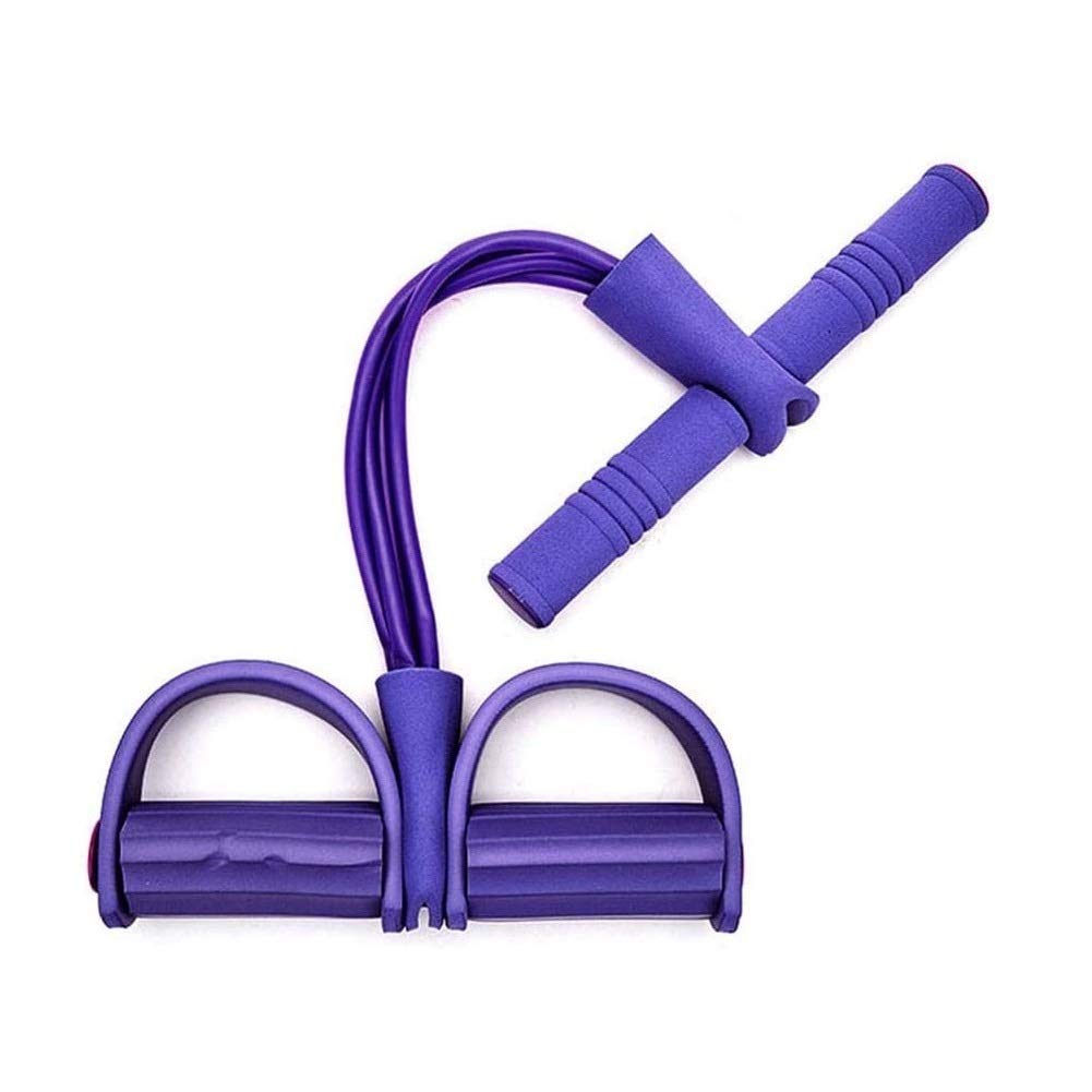 Fitness Widerstandsband Mit Pedalen - 2 Stück, Elastische Zugseile Für Ganzkörper-Training