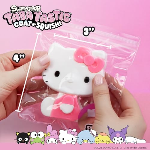 Hello Kitty® and Friends SLIMYGLOOP Taba Tastic™, Sanrio Taba Squishy Making Kit for Kids with Ultra Soft Hello Kitty Squeeze Toy & Flocking Fiber, Cute Sensory Bin Filler Sensory Toys for Kids - image 2