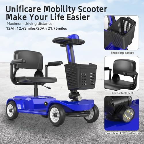 4 Wheel Mobility Scooter for Seniors & Adults,22 Miles