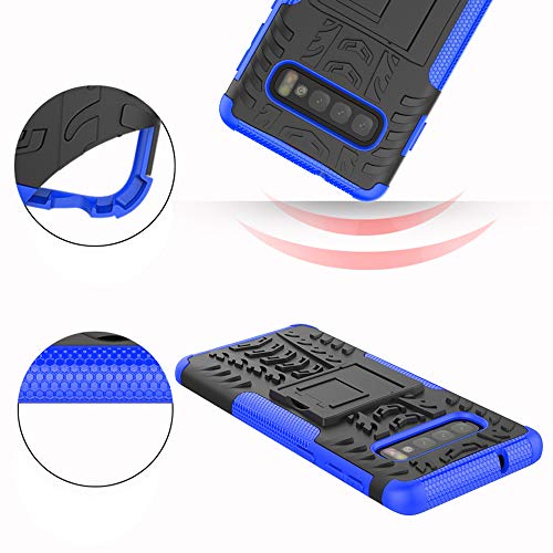 Asuwish KZ-02 Phone Case For Samsung Galaxy S10 Plus With Tempered Glass Screen Protector Cover And Stand Hard Rugged Hybrid Cell Accessories Glaxay S10+ Galaxies S10Plus 10S Edge Gaxaly S 10 10Plus Cases Men Black thumb #5