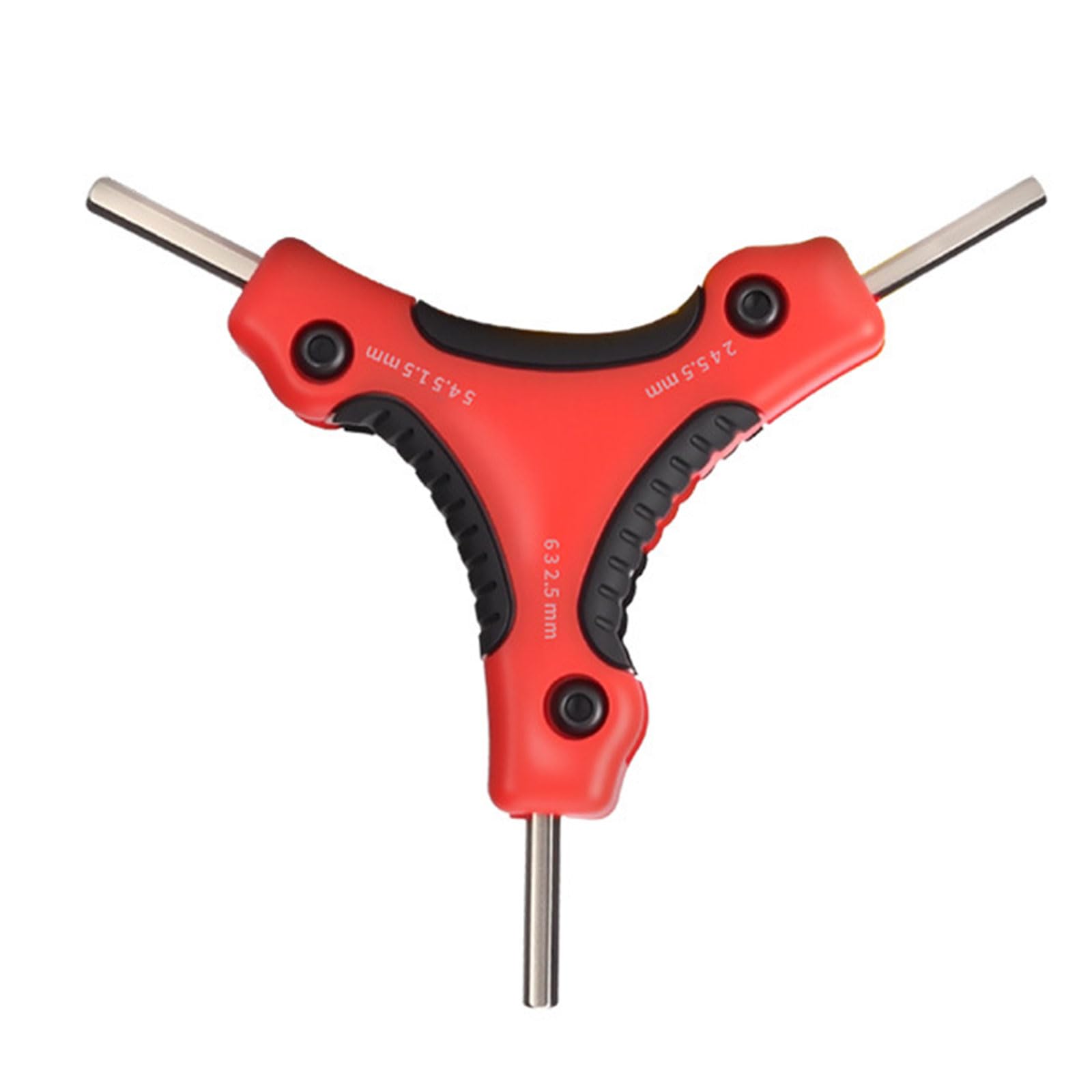 YHAILI Triple Prongs Hexagonal Wrenches Carbon Steel Construction Ergonomic Handle For Tight Space And Professional Use