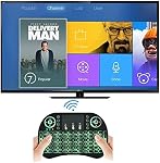 Clavier mini sans fil rétroéclairé, combo BIFANS Air Mouse portable avec pavé tactile pour Smart TV PC Android TV Box HTPC IPTV PC Pad Xbox Tablette Projecteur