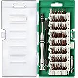 Precision Screwdriver Set, E.Durable 60pcs Magnetic Driver bits, Repair Tool Kit for Xbox ONE / 360 PS3 PS4, NS Switch MacBook Cellphone PC Game Console Camera Toys. Green (56 in 1 Screwdriver)