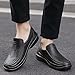 Eliogn Men's Fashion Chef Shoes Slip-On Non-Slip Health-Care Dining Shoes Waterproof and Oil-Proof Work Shoes Water Shoes Black 42