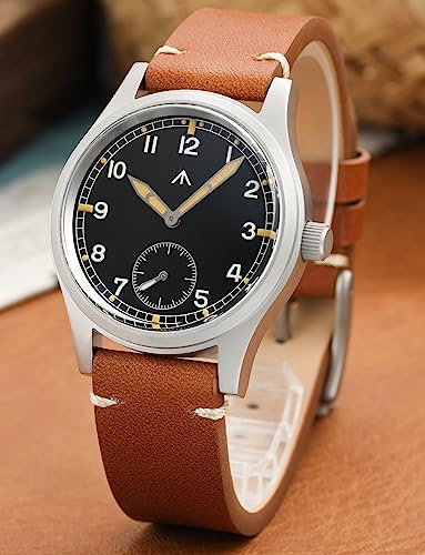 Image of TACTICAL FROG Militado D12 Military Mens Watch VD78 Quartz Sapphire Crystal C3 Super Luminous 36mm Dial Military-Style Dress Watches, 100M Waterproof